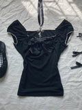 Cifeeo-Vintage Y2K Women Crop Tops Slim Sexy Streetwear Hip-Hop Rock Versatile Fashion Kawaii Aesthetic Chic vintage Grunge Women's Skirts emo