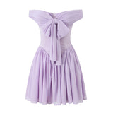 Cifeeo-Minigmingxi Summer Holiday Dress 2025 New in Mesh Off The Shoulder Dress Elegant Mini Slim Fiting Fashion Dresses Wholesale