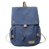 Cifeeo-back to school gifts 2025 Women's Fashion Beige Canvas Backpack Men's Contrast Travel Bag College Girl's Schoolbag Laptop Bag Student Mochila New