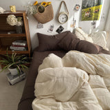 Cifeeo-spring comforter sets Earthy Tones Aesthetic Bedding Set