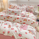 Cifeeo-2025 Spring Bedding Set Lucky Dog Bedding Set Cute Cartoon No Filler Twin Full Size Duvet Cover Flat Sheet Pillowcase Fashion Girls Boys New Bed Linen