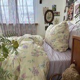 Cifeeo-ins 100% Cotton Bedding Set French Princess Style Duvet Cover Bedclothes Bedspread Pillowcases Flat Sheets Soft Comforter Sets