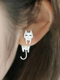 CIFEEO- Cat And Fish Alloy Earrings QAG42
