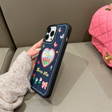 Cifeeo-gifts Denim Butterfly Tulip Phone Case