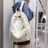 Cifeeo-back to school gifts 2025 Kawaii Cartoon Print Lady Lattice Bag Women Plaid Backpack Travel Fashion Female Laptop College Girl Cute School Bags