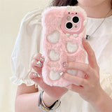 Cifeeo-gifts Monster Plush Embroidered Heart Phone Case
