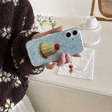 Cifeeo-gifts Glitter Cherry Pudding Phone Case