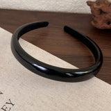 Cifeeo-Vintage Jewelry Y2K Style Vintage Pu Headbands Red Color Hairbands For Women Hair Accessories Girls Fashion Headwear