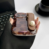 Cifeeo-gifts Brown Leopard Print Leather Strap Apple IPhone Case