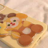 Cifeeo-gifts Cute Cartoon Donut Rotating Fan Phone Case