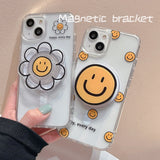 Cifeeo-gifts Cute Smiley Face Transparent Phone Case
