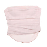 Cifeeo-2025 Summer Women Tops Short Mesh Pink Cropped Top Sexy Strapless Tank Top Casual Female Holiday Blouse