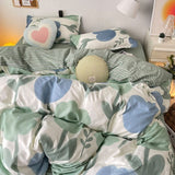 Cifeeo-Pink Leopard Print Bedding Set Boys Girls Twin Queen Duvet Cover Flat Sheet Pillowcase Bed Linens Kids Adult Fashion Home Use