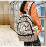 Cifeeo-back to school gifts Schoolbag female Korean version of high school students backpack middle school students small fresh simple backpack 2025 new