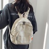 Cifeeo-back to school gifts Japanese Girl Small Backpack Women Vintage Canvas School Backpack Bag for Teens Female Original Niche Ruckpack Ins School Bags