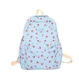 Cifeeo-back to school gifts Women Trendy Print School Bag Female Laptop College Backpack Fashion Lady Kawaii Bag New Girl Cherry Floral Travel Book Backpack