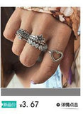 CIFEEO-jewelry Retro National Style Personality Kua Ring Opal Combination Suit Joint Ring Wholesale