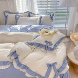 Cifeeo-spring comforter sets Kawaii Princess Korean Bedding Set