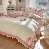 Cifeeo-spring comforter sets Kawaii Princess Korean Bedding Set