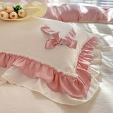 Cifeeo-spring comforter sets Kawaii Princess Korean Bedding Set