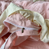 Cifeeo-spring comforter sets Kawaii Princess Seersucker Ruffled Bedding Set