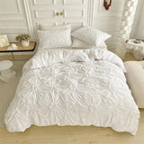 Cifeeo-spring comforter sets Ruffle Flower Duvet Cover Set