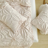 Cifeeo-spring comforter sets Ruffle Flower Duvet Cover Set