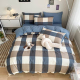 Cifeeo-spring comforter sets Large Plaid Print Bedding Set