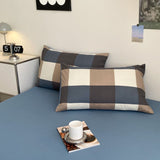 Cifeeo-spring comforter sets Large Plaid Print Bedding Set