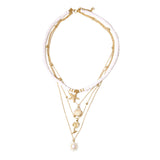 Cifeeo- Retro Starfish Shell Multilayer Pendant Necklace