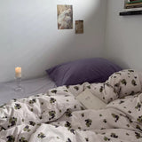 Cifeeo-spring comforter sets Purple Grape Vine Vintage Aesthetic Bedding Set