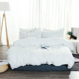Cifeeo-spring comforter sets White Washed Cotton Bedding Set