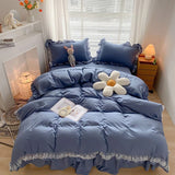Cifeeo-spring comforter sets Ruffle Lace Bedding Set