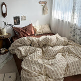 Cifeeo-spring comforter sets Old Fashioned Rustic Boho Bedding Set