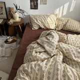 Cifeeo-spring comforter sets Old Fashioned Rustic Boho Bedding Set