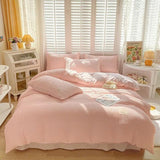 Cifeeo-spring comforter sets Seersucker Fabric Bedding Set