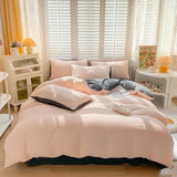 Cifeeo-spring comforter sets Seersucker Fabric Bedding Set