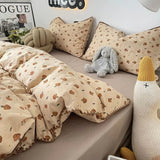 Cifeeo-spring comforter sets Vintage Forest Mushrooms Fall Bedding Set