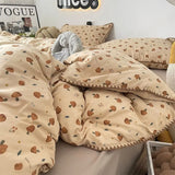 Cifeeo-spring comforter sets Vintage Forest Mushrooms Fall Bedding Set