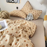 Cifeeo-spring comforter sets Vintage Forest Mushrooms Fall Bedding Set