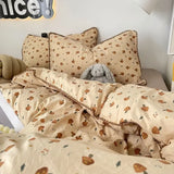 Cifeeo-spring comforter sets Vintage Forest Mushrooms Fall Bedding Set