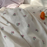 Cifeeo-spring comforter sets Vintage Grandmacore Floral Print Bedding Set