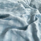 Cifeeo-spring comforter sets Waffle Striped Duvet Cover Bedding Set