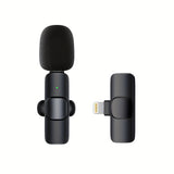 Cifeeo-Professional Wireless Lavalier Microphone For IPhone IPad Android Phone Laptop PC Wireless Omnidirectional Condenser Recording Microphone For Interview Video Podcast Vlog