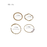 CIFEEO-Simple Wavy Ring Five-Piece Set