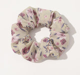 CIFEEO-Vintage Floral Large Intestine Circle Hair Tie