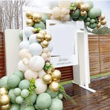 119Pcs Vintage Green White Gold Latex Balloon Garland Arch Kit for Kids Jungle Birthday Party Baby Shower Wedding Decorations 1111