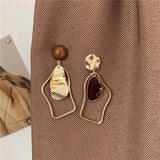 CIFEEO-Retro earrings geometric irregular drip earrings