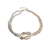 CIFEEO-Pearl Crystal Choker Necklaces