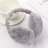 Cifeeo-Loorain Solid Color Earmuffs Unisex Soft Plush Ear Warmer Foldable Ear Muffs Comfortable Coldproof Earmuffs For Winter Outdoor